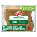 Greener Clean Non-Scratch Scrub Sponge (6-Pack)