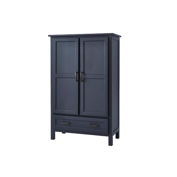 StyleWell Midnight Blue Wood Kitchen Pantry (30 in. W x 47 in. H)