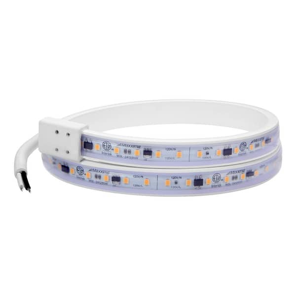 24 in. Hardwired, White, Integrated LED, Under Cabinet Light, 920 Lumens, 3000K Warm White, 120-Volt Cove Light