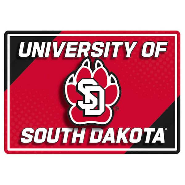 Evergreen University of South Dakota NCAA Multicolor Rectangle Desklite LED Decor