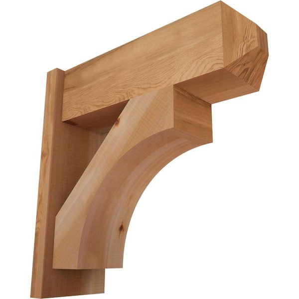 Ekena Millwork 8 in. x 22 in. x 22 in. Western Red Cedar Westlake Craftsman Smooth Outlooker