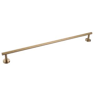 32 in. Wall Mounted Towel Bar in Brushed Gold