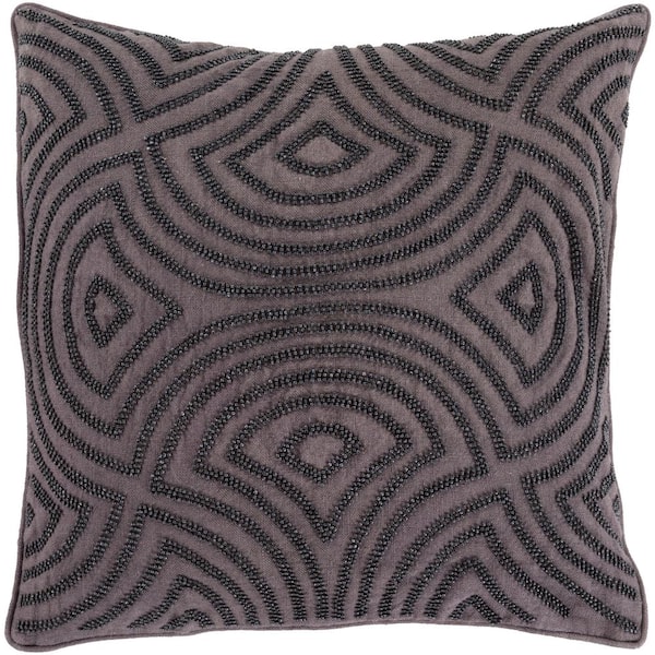 Artistic Weavers Habana Black Geometric Polyester 22 in. x 22 in. Throw Pillow