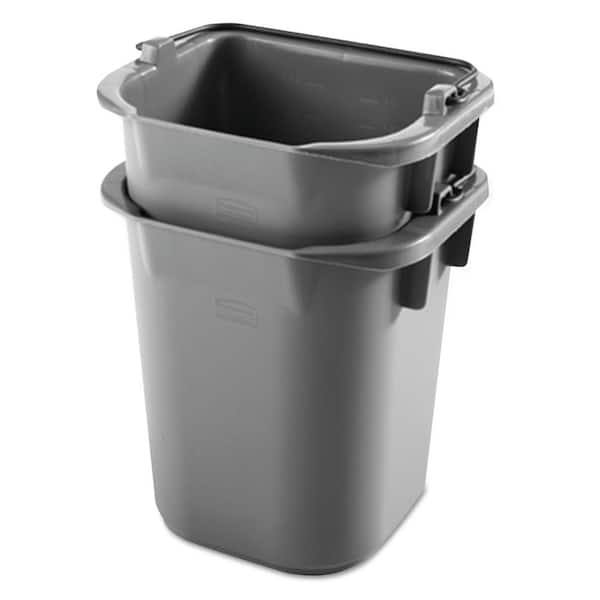 Rubbermaid Commercial Products Executive Series 5 Qt. Grey Heavy Duty Pail