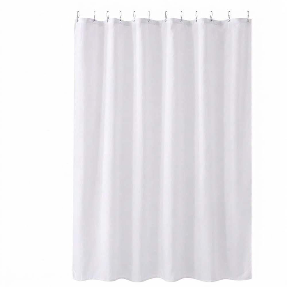 72 in. W x 72 in. L White Polyester Shower Liner with Weighted Corners and Metal Grommets price history on PriceWatchPro