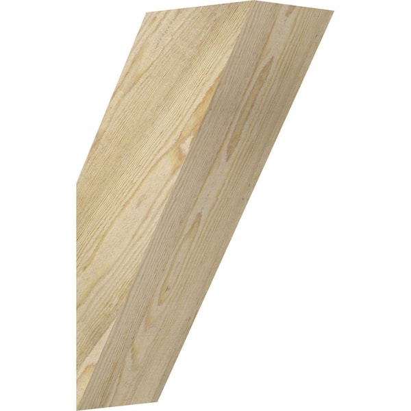 Ekena Millwork 6"W x 12"D x 20"H Traditional Rough Sawn Knee Brace, Douglas Fir