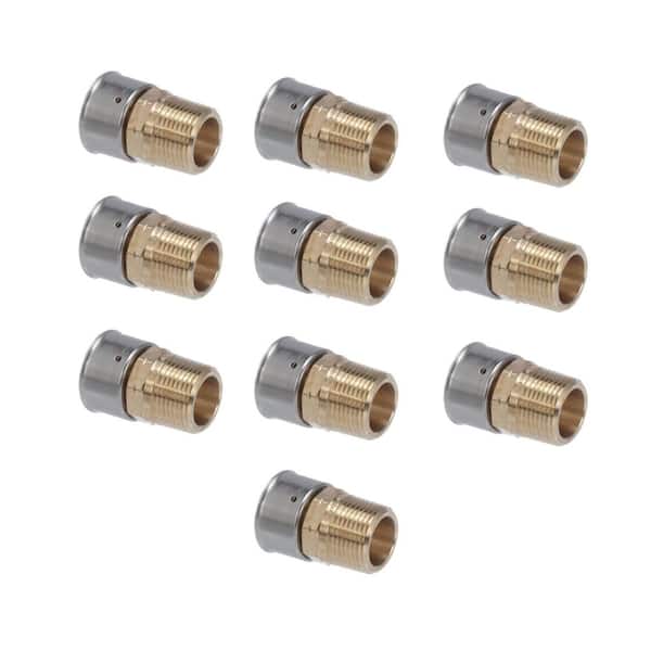 Viega PureFlow 1 in. Press x 3/4 in. MPT Zero Lead Bronze Adapter (10-pack)