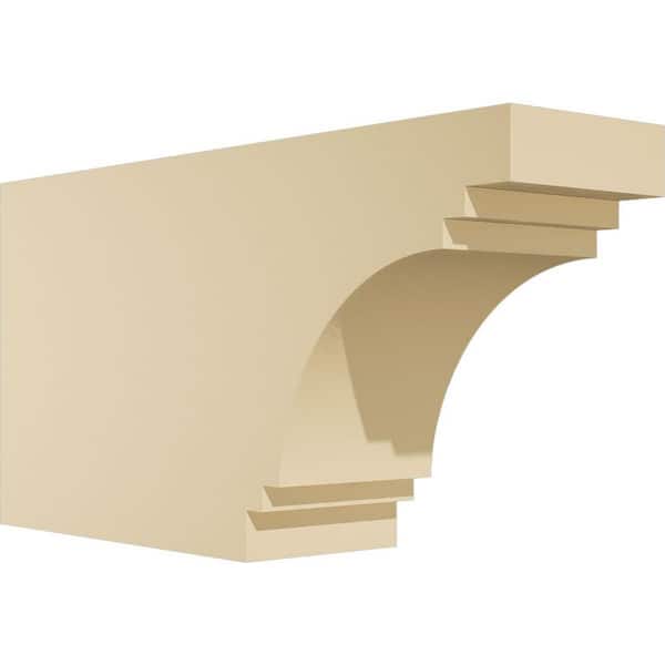 Ekena Millwork Standard Pescadero 5 in. W x 10 in. H x 20 in. D Signature Urethane Rafter Tail Outlooker