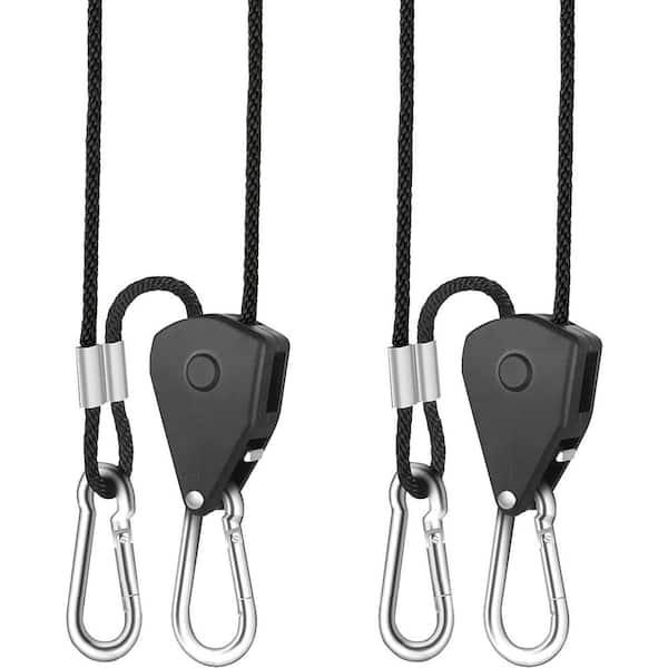 1/4 Inch Adjustable Heavy Duty Rope Hanger Rope Clip Hanger Grow Light  Fixture Hanger