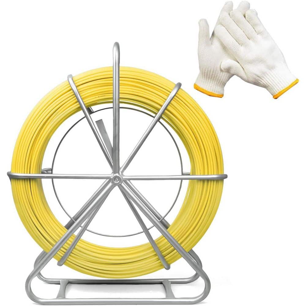 500 ft. Fiberglass Fish Tape Cable Puller Electrical Wire Running Rod with Steel Stand for Conduit Work price history on PriceWatchPro