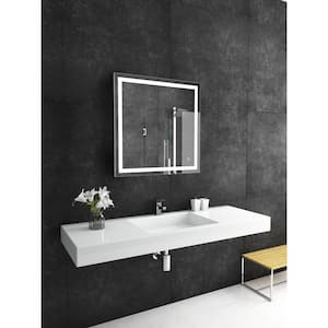 Liberty 32 in. W x 32 in. Rectangular Front Lit Frameless Wall Mounted Bathroom Vanity Mirror 6000K LED & Touch Sensor
