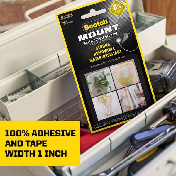 1 in. Multipurpose Gel Tape Circles, 24 Pack