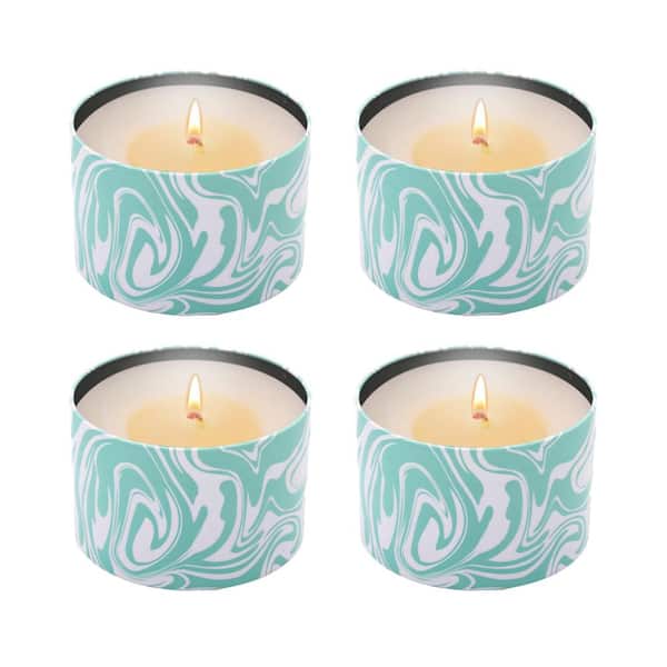 Glo Zone Color-Changing Scented Ceramic Christmas Holiday Candle