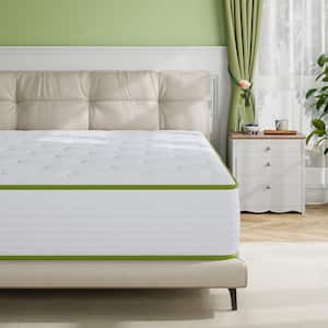 King Size Medium Comfort Level Hybrid Memory Foam 12 in. Bed -in-a-Box Mattress Cooling and Skin-Friendly