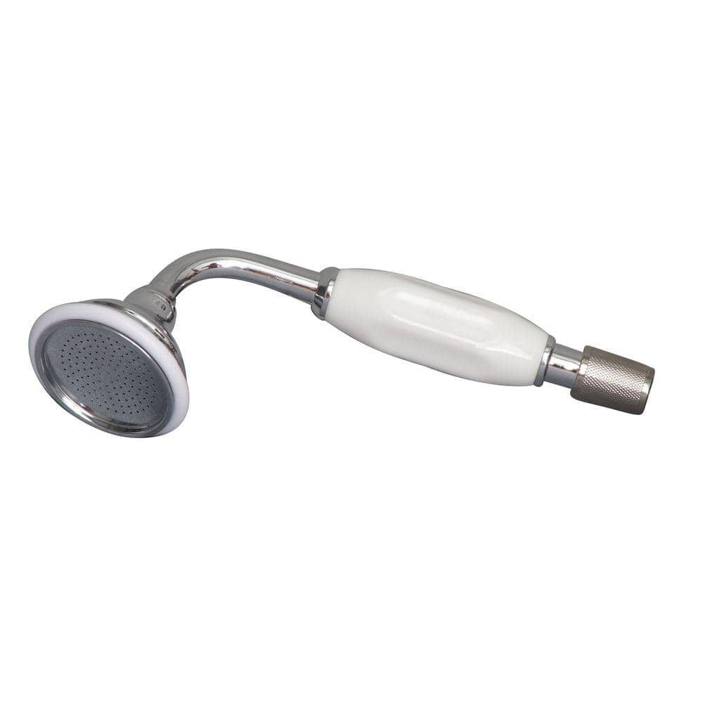 Modern Polished Nickel Wall-Mounted Faucet with Handshower