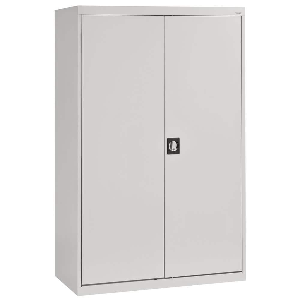 Elite 46 in. W x 72 in. H x 24 in. D Steel Combination Adjustable Shelves Freestanding Cabinet in Dove Gray -  Sandusky, EACR462472-05