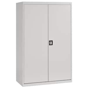 Elite 46 in. W x 72 in. H x 24 in. D Steel Combination Adjustable Shelves Freestanding Cabinet in Dove Gray