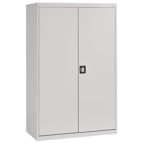 Sandusky Elite 46 in. W x 72 in. H x 24 in. D Steel Combination Adjustable Shelves Freestanding Cabinet in Dove Gray