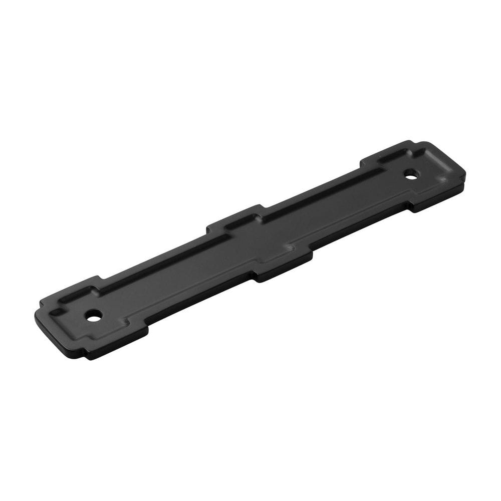 Coventry Collection Pull Backplate 5-1/16 Inch (128mm) Center to Center Matte Black Finish Cabinet Backplate price history on PriceWatchPro