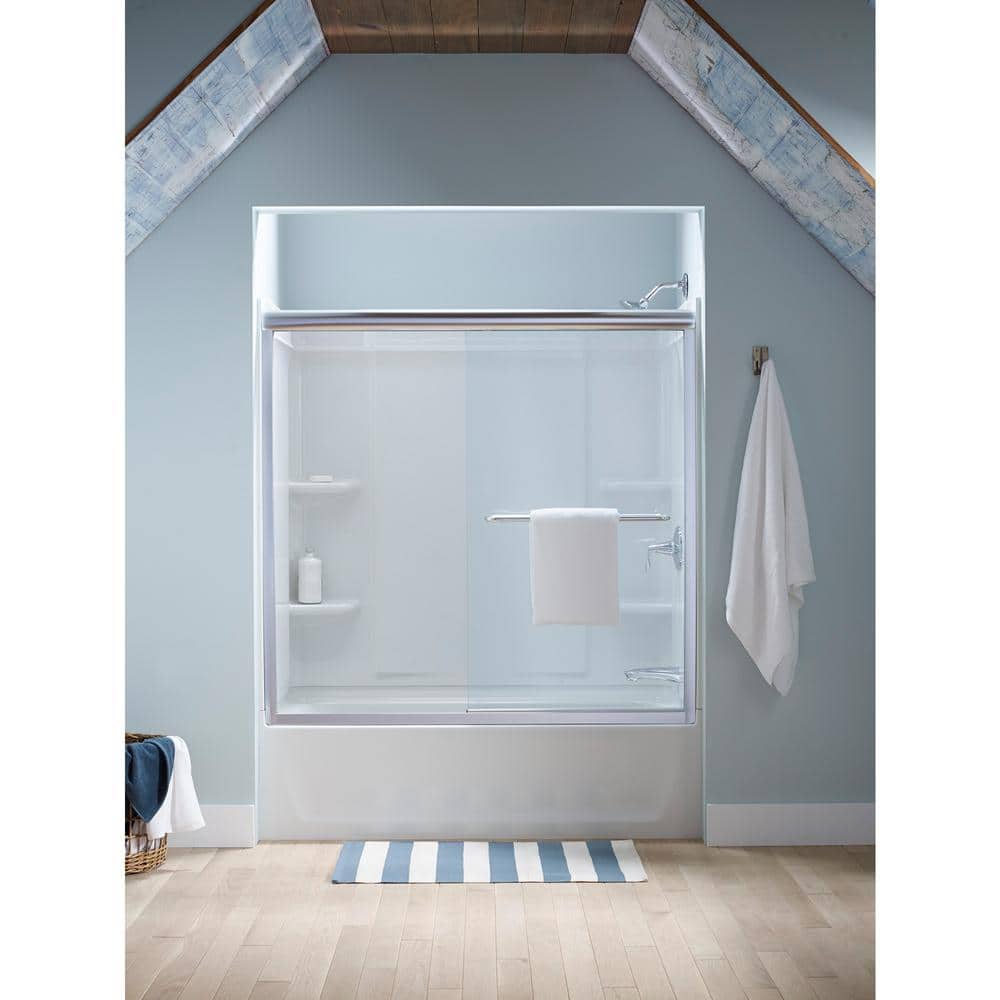 Sterling Ensemble Alcove 60 in. x 30 in. x 55 in. Fixed 3Piece Direct