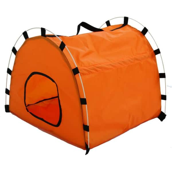 PET LIFE Skeletal Outdoor Travel Collapsible Pet House Tent