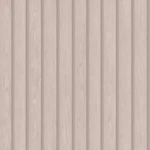 Faux Wood Slat Pink Non-Pasted Wallpaper (Covers 56 sq. ft.)