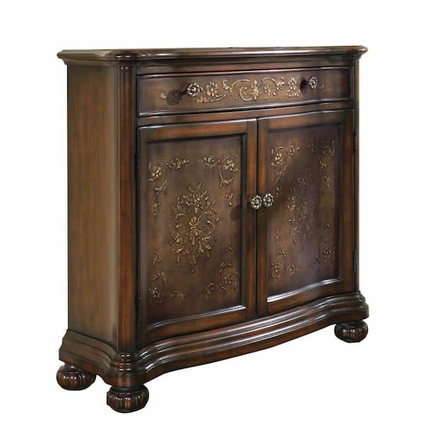 Pulaski Furniture 35 in. x 36 in. 2-Door Hand Painted Mahogany Accent Chest