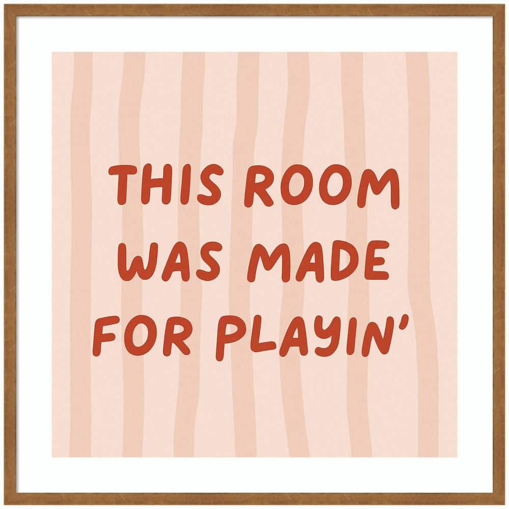 "Carlisle ""This Room Was Made For Playing Square"" by Laura Moss Words Framed Art Print 33 in. x 33 in." price history on PriceWatchPro