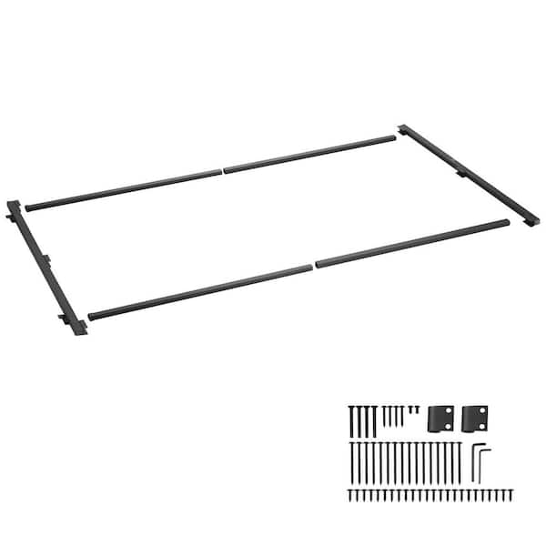 Adjustable Gate Kit, Fits 60-96 in. Openings, 6-7 ft. High, Anti-Sag Frame with Latch Lock, Screws for Wood/Iron Fences