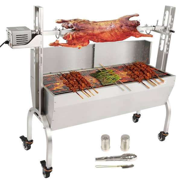 VEVOR Stainless Steel Rotisserie Grill 46 In. BBQ Hog Rotisserie ...