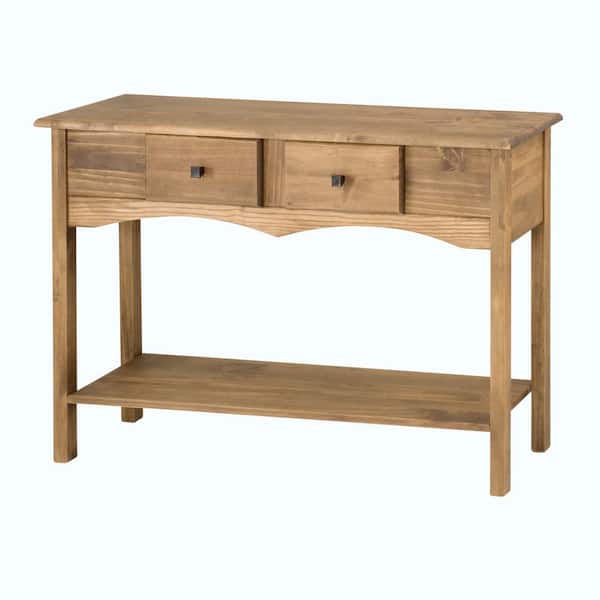Manhattan Comfort Jay 49.21 in. Nature Sideboard Entryway with 2-Full Extension Drawers