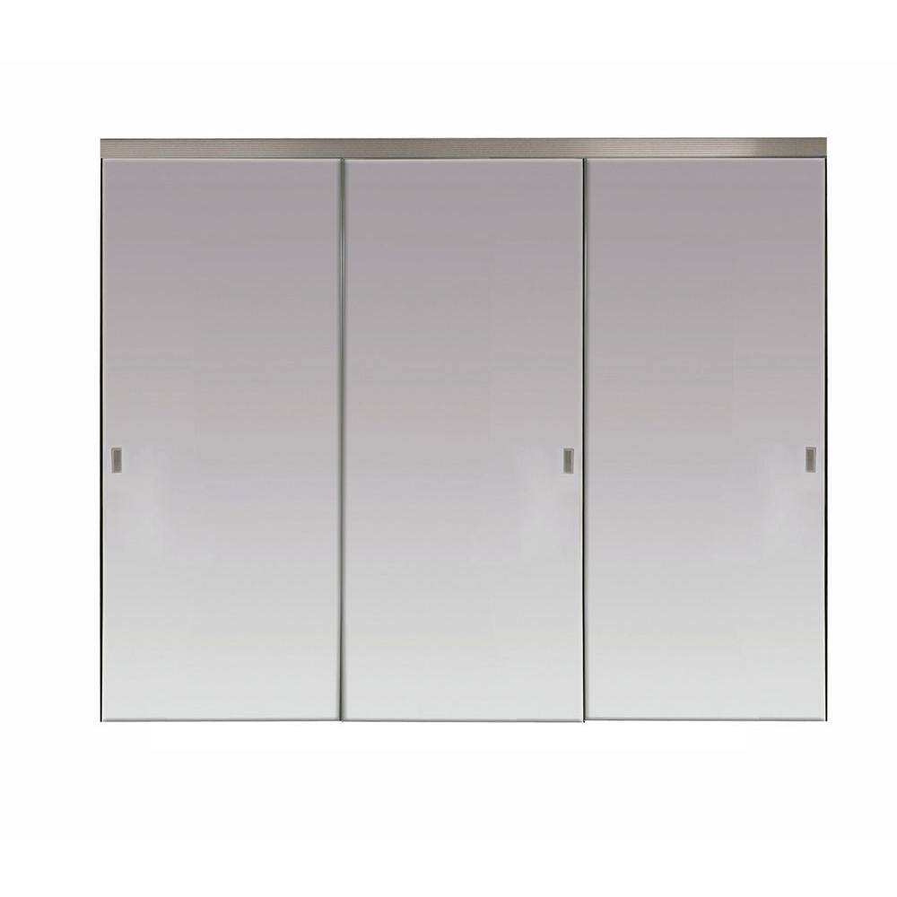 Impact Plus 108 in. x 80 in. Polished Edge Backed Mirror Aluminum