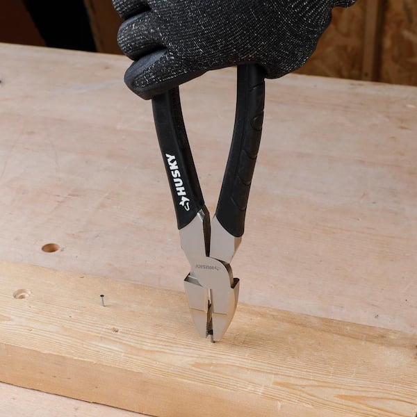 Husky 9 in. Linesman Pliers 90946 - The Home Depot