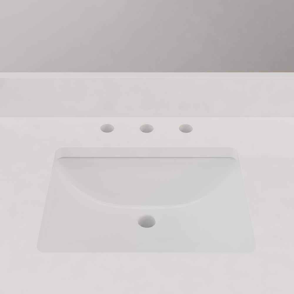 Westin 30" Lustrous Walnut Freestanding Bathroom Vanity with Quartz Top
