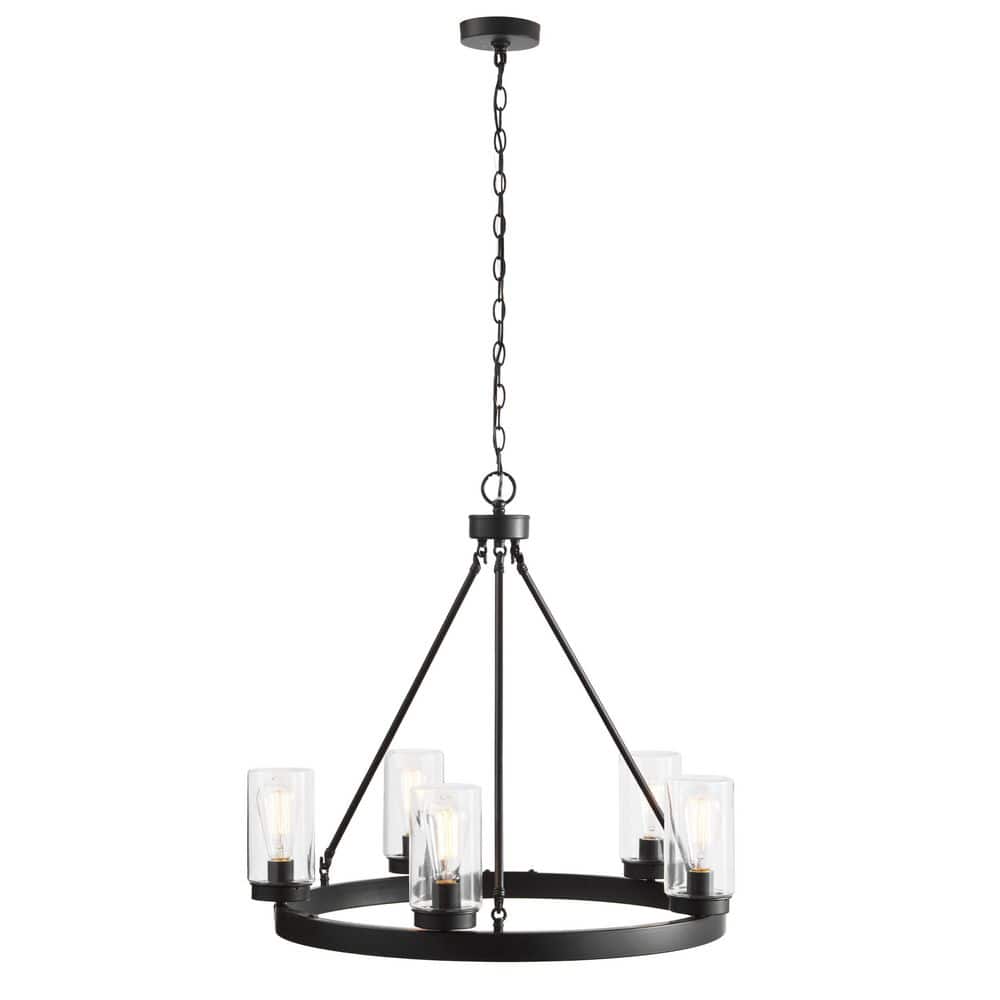 Arbeth 5-Light Bronze Outdoor Chandelier price history on PriceWatchPro