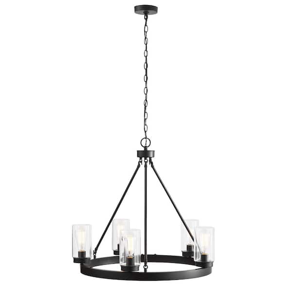 Home Decorators Collection Arbeth 5-Light Bronze Outdoor Chandelier