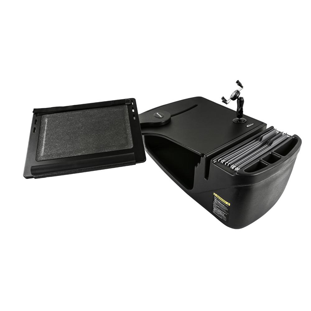 Reach Desk Front Seat in Black with Built-In Power Inverter and Phone Mount