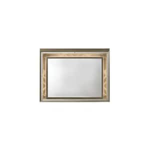 49 in. W x 37 in. H Wood Gold Vanity Mirror