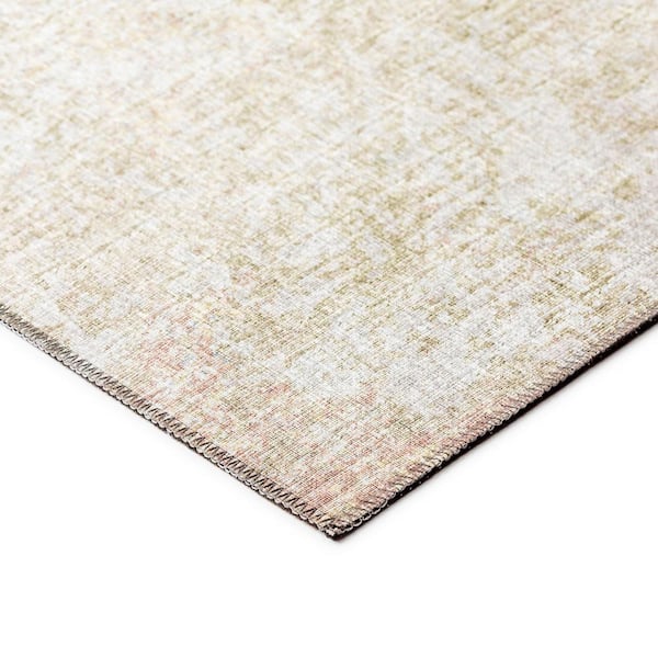 Rylee Beige 1 ft. 8 in. x 2 ft. 6 in. Geometric Indoor/Outdoor Area Rug