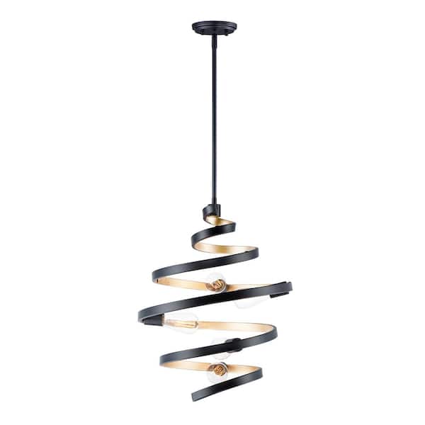 Maxim Lighting Twister 5-Light Satin Brass Pendant Light