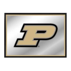 28 in. x 19 in. Purdue Boilermakers Framed Mirrored Decorative Sign