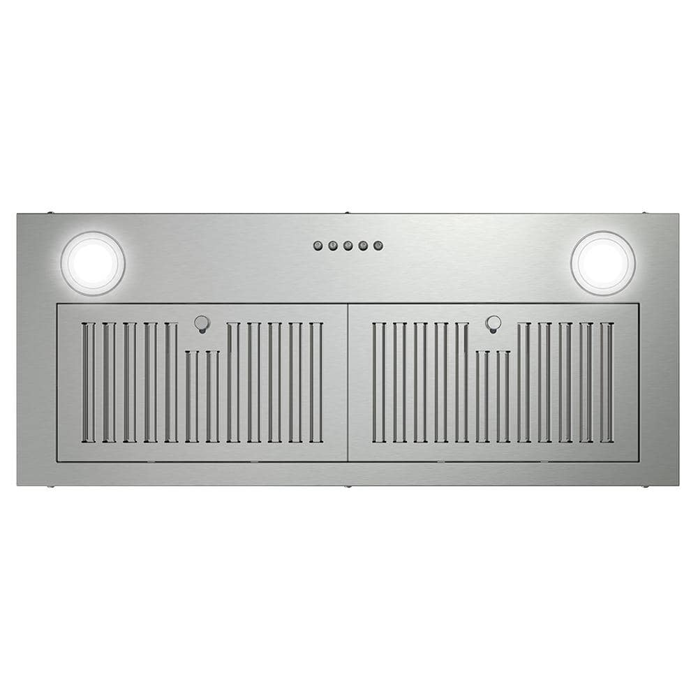 Streamline 28-inch Brushed Stainless Steel Insert Range Hood with Charcoal Filter