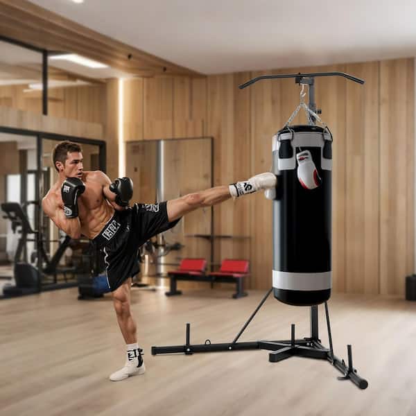 boxing gloves gold's gym free standing punch bag