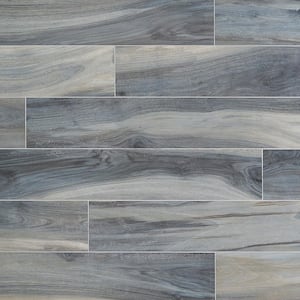 Rio Tiger Blue 8 in. x 48 in. 7.5mm Matte Porcelain Floor and Wall Tile (15.49 sq. ft. / 6-pieces/ case)