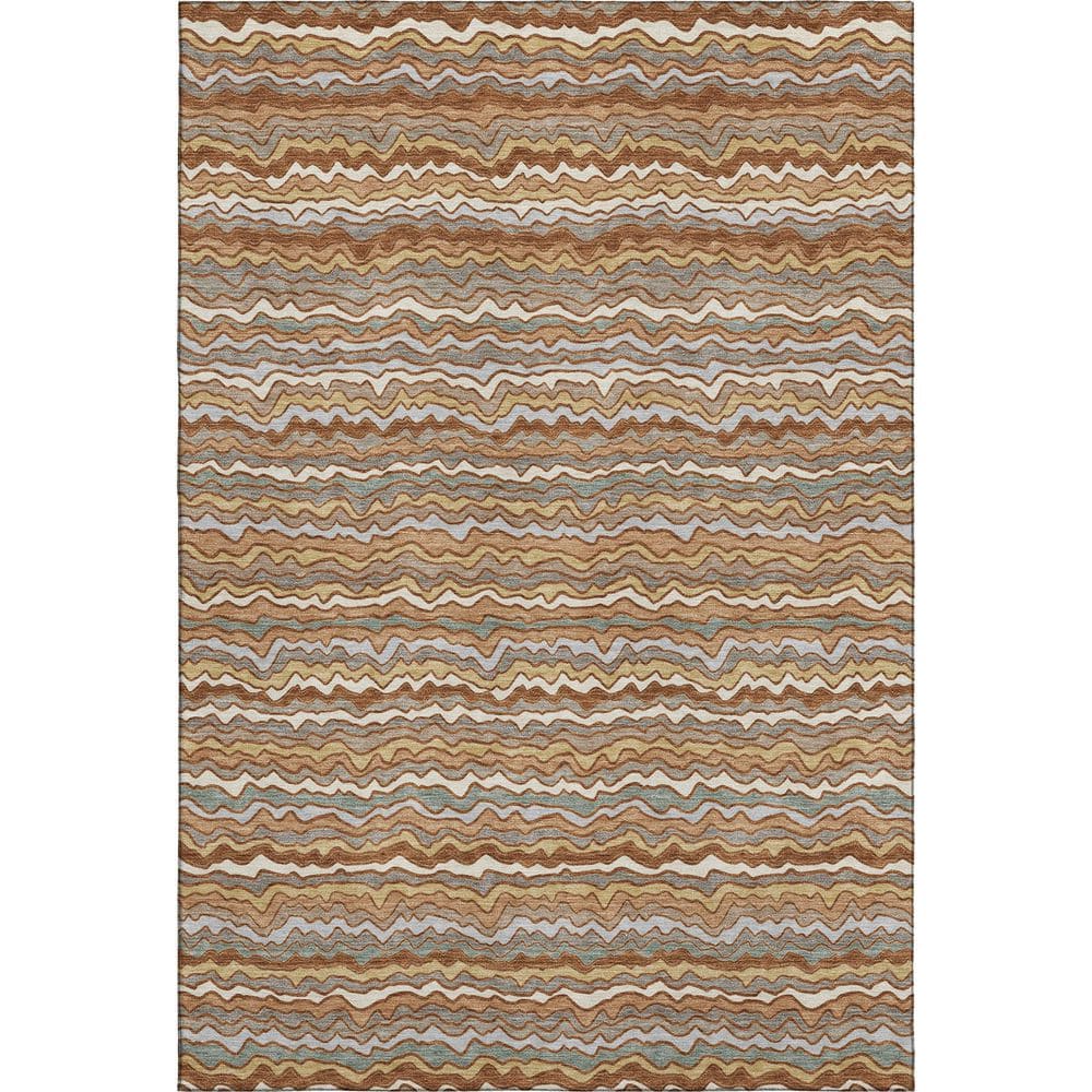Mayfield Premium Machine Washable Abstract AMF2436 Paprika 9 ft. x 12 ft. Area Rug price history on PriceWatchPro