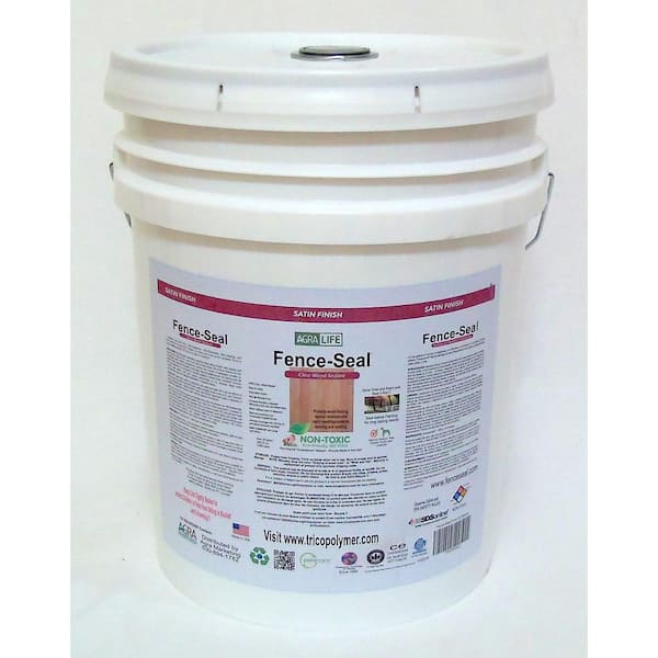 AgraLife VOC Free Non Toxic 5 gal. Clear Satin Fence-Seal