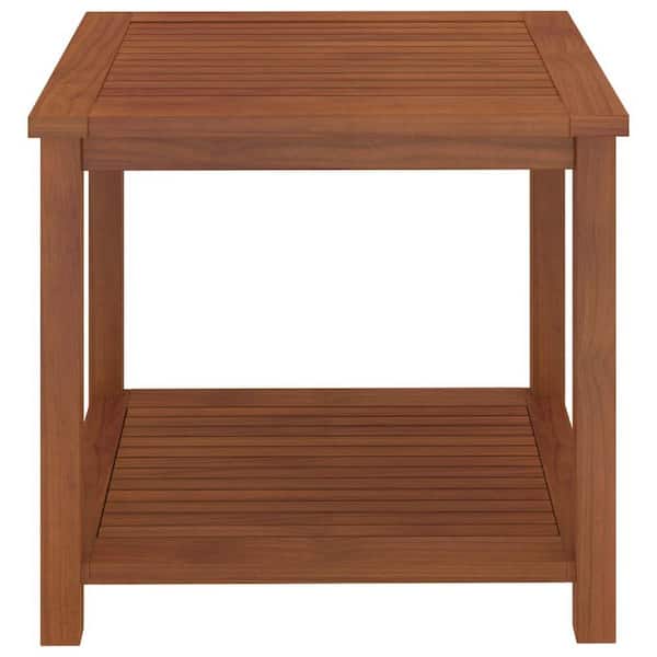Movisa 17.7 in. x 17.7 in. x 17.7 in. Solid Acacia Wood Side Table