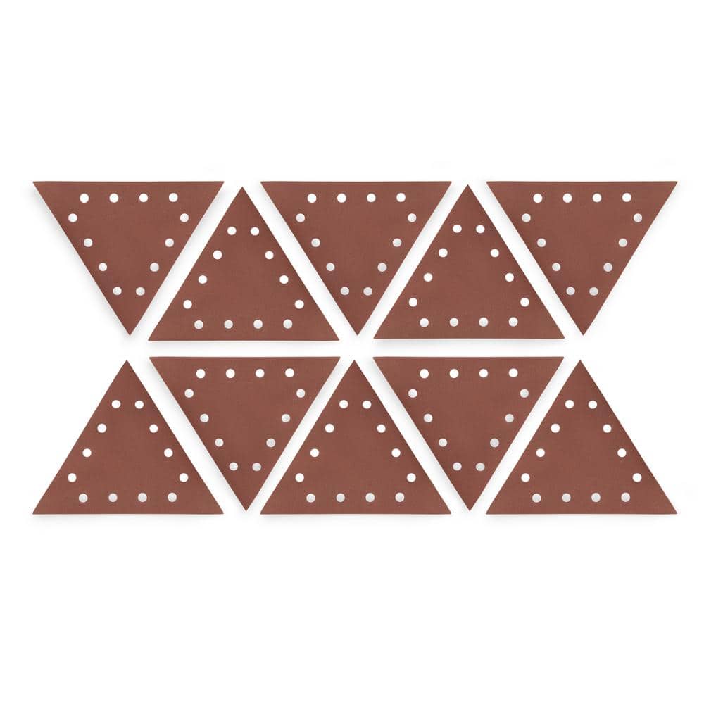 WEN Drywall Sander 111/4 in. 240Grit Hook and Loop Triangle Sandpaper