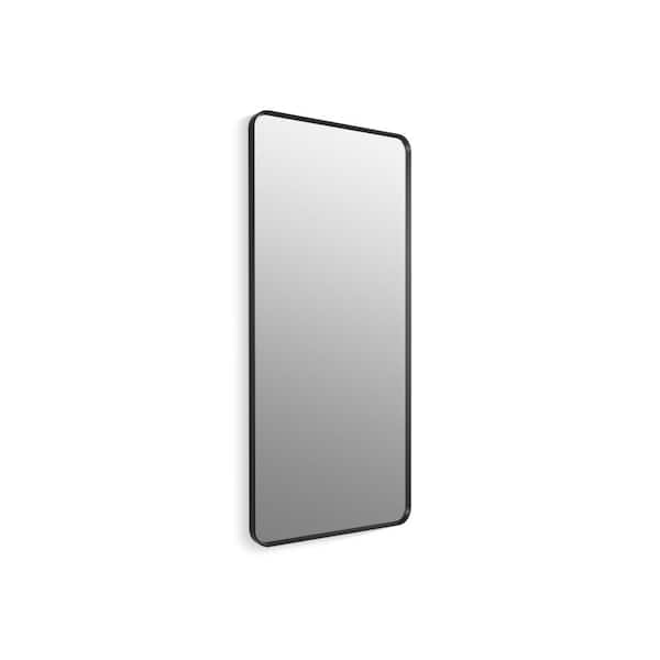 KOHLER Essential 28 in. X 60 in. Rectangular Mirror in Matte Black