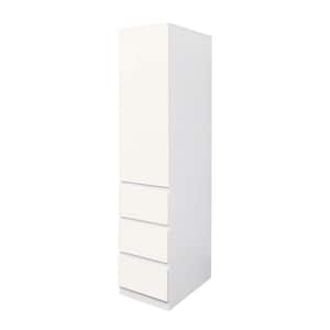 Kitchen Pantry Storage Cabinet, Food Pantry Cabinet with Door, Shelves and Drawers-White